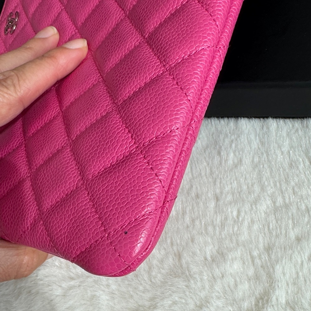 CHANEL Fuchsia Quilted Clutch - Picture 9 of 16
